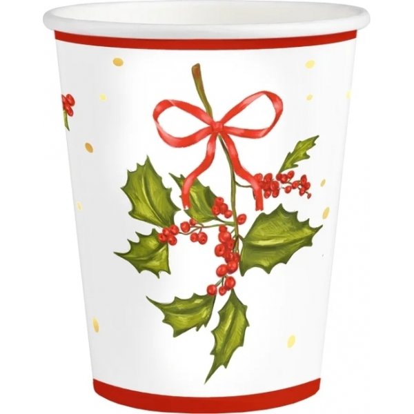 Pappbecher - Frohe Weihnachten - 220 ml - 10er Pack Pappbecher - Frohe Weihnachten - 220 ml - 10er Pack