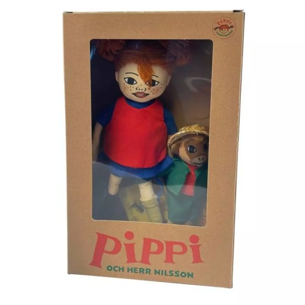 Puppen Pippi Langstrumpf und Herr Nilsson Puppen Pippi Langstrumpf und Herr Nilsson