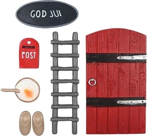Elfentür - Bausatz - 6 Teile - Rot Elfentür - Bausatz - 6 Teile - Rot