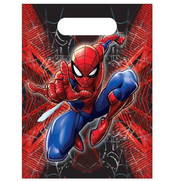 Partytüten/Angelstaubbeutel - Spiderman - 6er-Pack Partytüten/Angelstaubbeutel - Spiderman - 6er-Pack