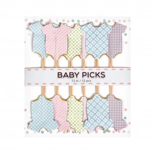 Kuchenpicker - Babybodies - Pastell - 12er-Packung Kuchenpicker - Babybodies - Pastell - 12er-Packung
