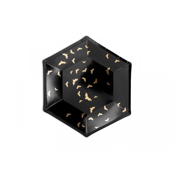 Dessertteller - Trick or Treat Gold - 6 Stk