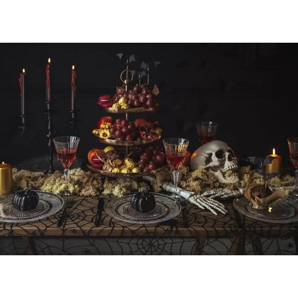 Tischdecke - Halloween - Spinnennetz - 135x180 cm