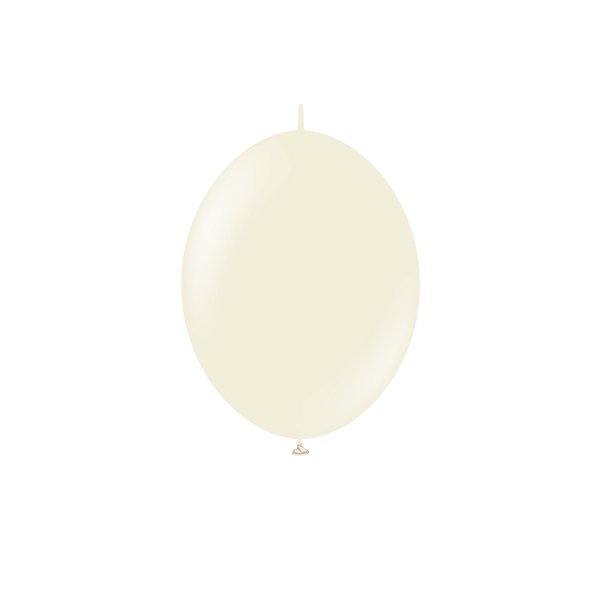 Latexballons - K-Link Wei�er Sand, 13 cm, 50er-Packung