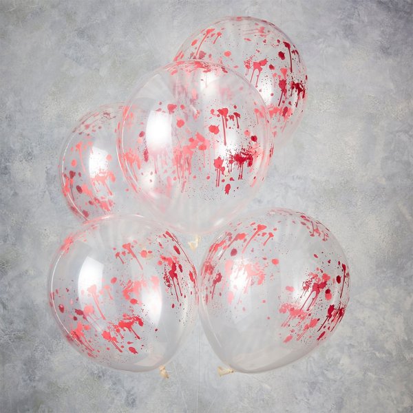 Luftballons - Blutspritzer - Let's get Batty - 5er-Pack Luftballons - Blutspritzer - Let's get Batty - 5er-Pack