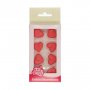 Zuckerherzen - 8er-Pack - Rot