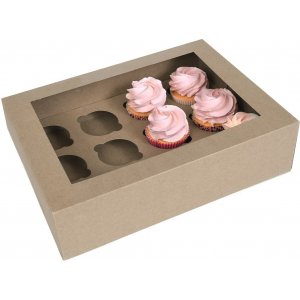 Cupcake-Box f�r 12 Cupcakes - Craft - House of Marie - 2er-Pack