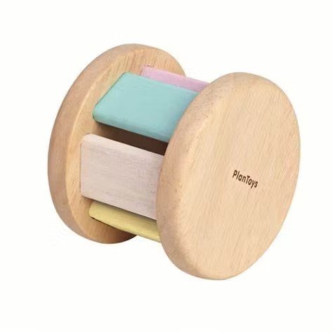 Rollenrassel mit Schellenring - PlanToys - Pastell Rollenrassel mit Schellenring - PlanToys - Pastell