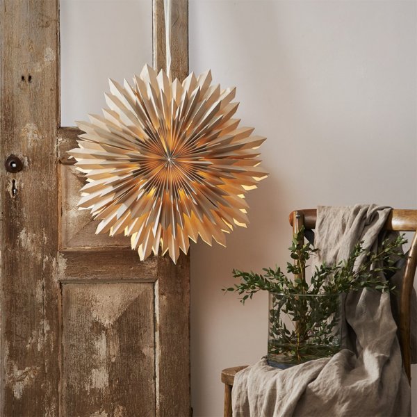 Weihnachtsstern - ICE 50 cm - Beige