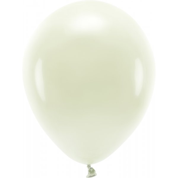 Einfarbige Luftballons - Eco 30 cm - Creme - 10er-Pack