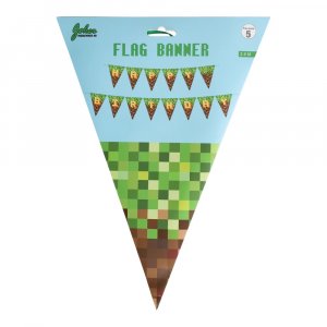 Flaggenbanner - Gaming Pixel - 3 m Flaggenbanner - Gaming Pixel - 3 m
