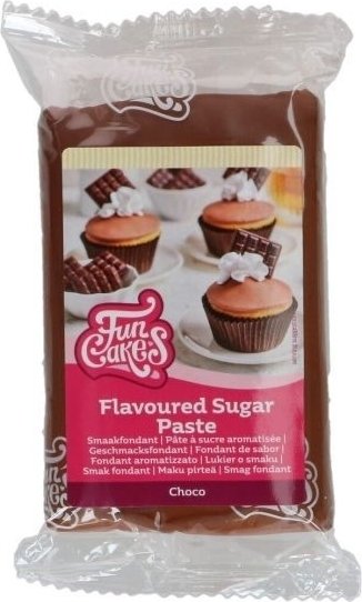 Zuckerpaste mit Geschmack - Schokolade - Funcakes - 250 g Zuckerpaste mit Geschmack - Schokolade - Funcakes - 250 g