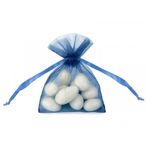 Organzabeutel - Dunkelblau - 10er-Pack
