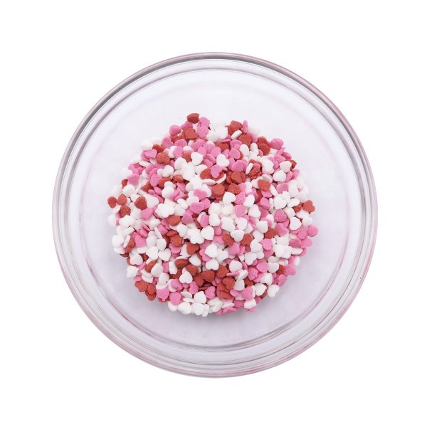Streusel - Herzen - Rosa/Weiß/Rot - PME - 60 g Streusel - Herzen - Rosa/Weiß/Rot - PME - 60 g