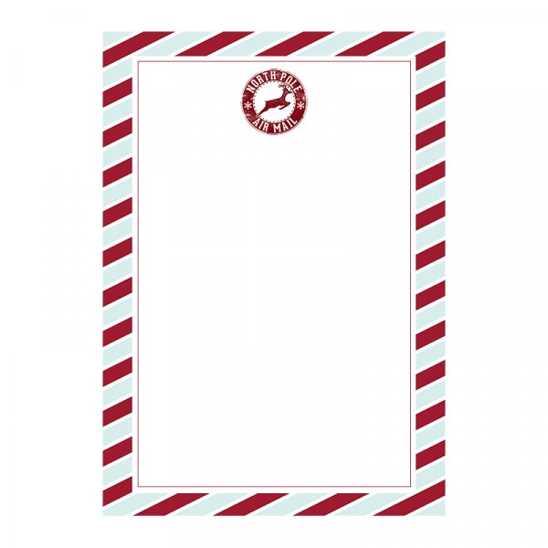 Weihnachtsmannbrief - Nordpol - A4