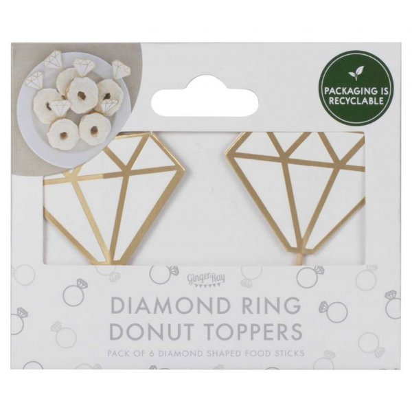 Kuchenspieße - Diamanten - 6er-Pack Kuchenspieße - Diamanten - 6er-Pack