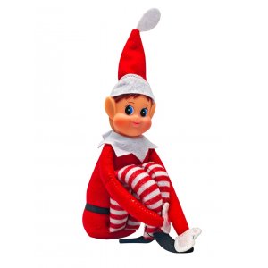 Elf auf einem Regal - 30cm - Rot - Elf/Mädchen Elf auf einem Regal - 30cm - Rot - Elf/Mädchen