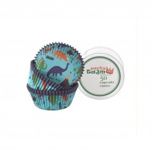 Cupcake-F�rmchen - Dinosaurier - Blau - 50er-Packung