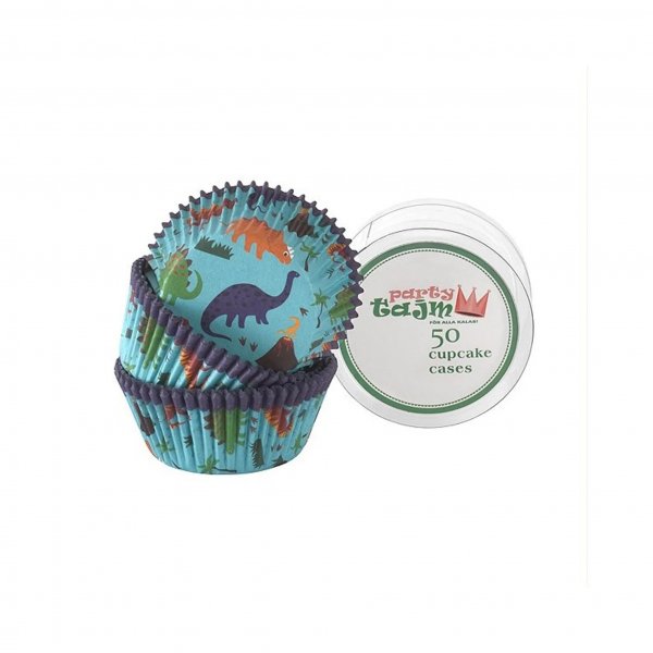 Cupcake-Förmchen - Dinosaurier - Blau - 50er-Packung Cupcake-Förmchen - Dinosaurier - Blau - 50er-Packung