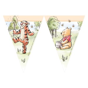 Flaggengirlande - Winnie Puuh liebt die Natur - 9 Flaggen Flaggengirlande - Winnie Puuh liebt die Natur - 9 Flaggen