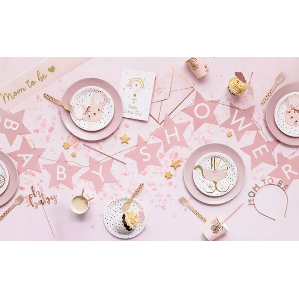 Servietten - Rosa Maus mit Schleife - 20er-Pack