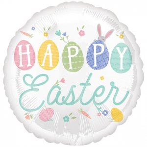 Folienballon - Frohe Ostern - Pastell