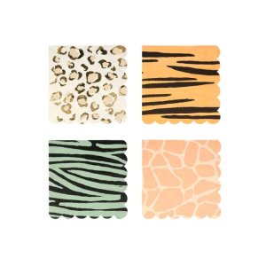 Servietten Tiermuster 16er-Pack - Meri Meri Servietten Tiermuster 16er-Pack - Meri Meri