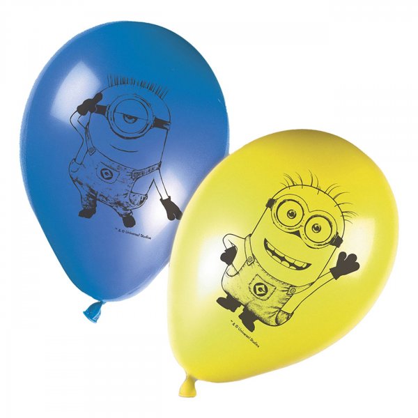 Luftballons - Minions - Blau/Gelb - 8 Stück Luftballons - Minions - Blau/Gelb - 8 Stück