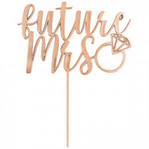 Tortenaufsatz - Future Mrs - Roségold Tortenaufsatz - Future Mrs - Roségold