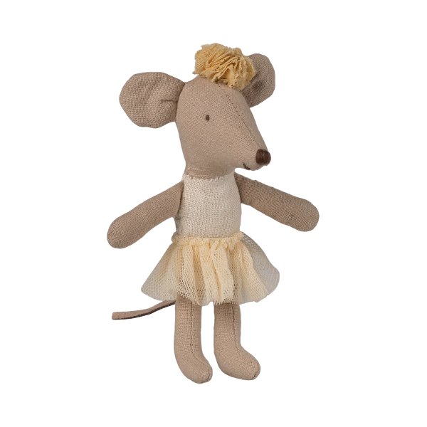 Ballerinamus - Maileg - Kleine Schwester - Cremeweiß Ballerinamus - Maileg - Kleine Schwester - Cremeweiß