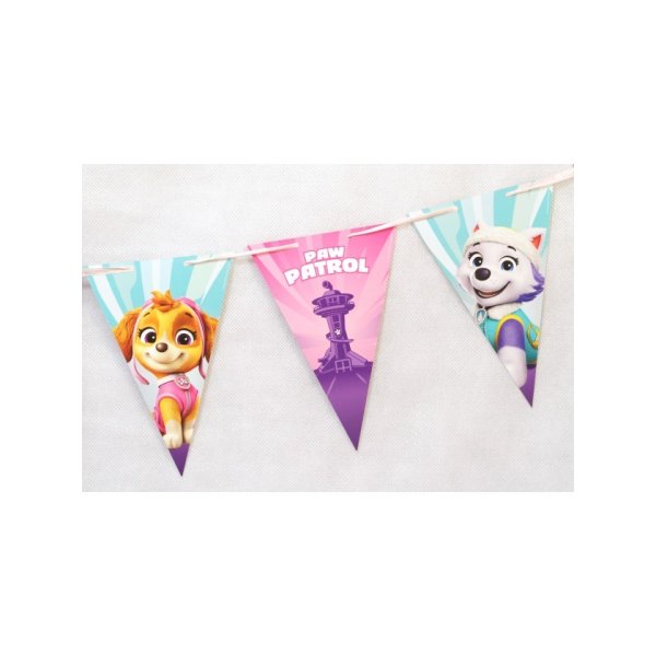 Wimpelgirlande - Paw Patrol - Rosa - 1,9 m Wimpelgirlande - Paw Patrol - Rosa - 1,9 m