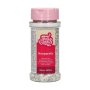 Kleine Zuckerperlen/Nonpareils - Silber/Weiß - Funcakes - 80 g Kleine Zuckerperlen/Nonpareils - Silber/Weiß - Funcakes - 80 g