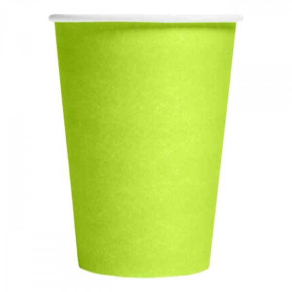 Pappbecher - Limettengrün - 8er-Packung Pappbecher - Limettengrün - 8er-Packung