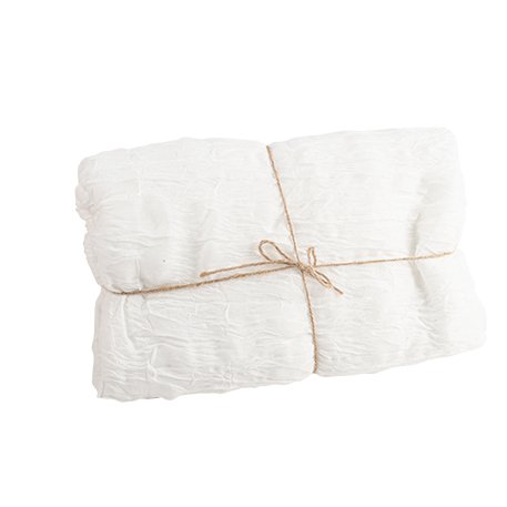 Tischläufer aus Stoff - Weiß - 90 cm x 3 m Tischläufer aus Stoff - Weiß - 90 cm x 3 m