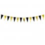 Wimpelgirlande - Mini - Schwarz & Gold - 2,1 m Wimpelgirlande - Mini - Schwarz & Gold - 2,1 m