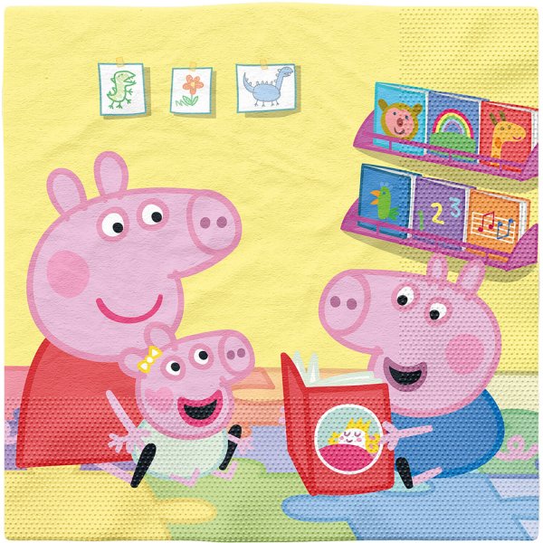 Servietten - Greta Pig - 16er-Packung