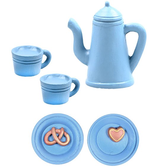 Weihnachtsmann-Accessoires - Teeservice - Blau Weihnachtsmann-Accessoires - Teeservice - Blau