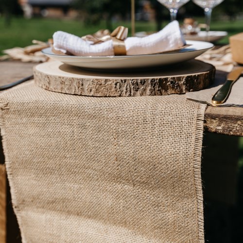 Tischläufer aus Jute - Natur - 36 cm x 5 m Tischläufer aus Jute - Natur - 36 cm x 5 m