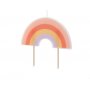 Kuchenkerze - Regenbogen
