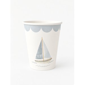 Pappbecher - Segeln - Lavendelblau - 8er-Pack Pappbecher - Segeln - Lavendelblau - 8er-Pack