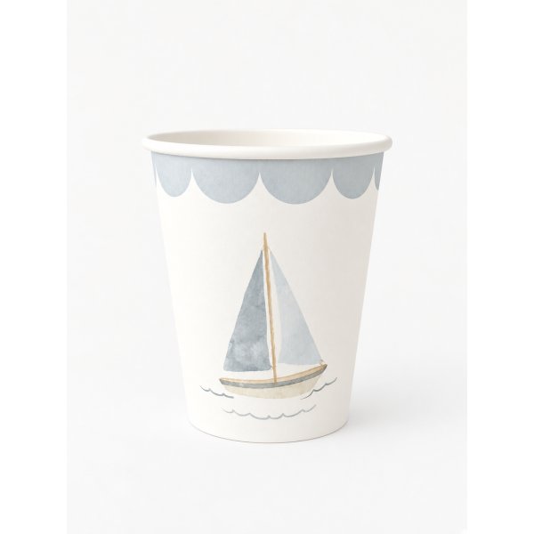 Pappbecher - Segeln - Lavendelblau - 8er-Pack Pappbecher - Segeln - Lavendelblau - 8er-Pack