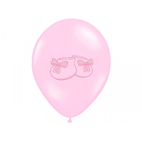 Luftballons - Babyschuhe - Hellrosa - 6er-Pack