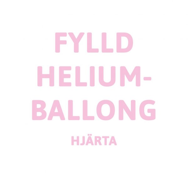 Gef�llter Heliumballon - Gr��e: Herz