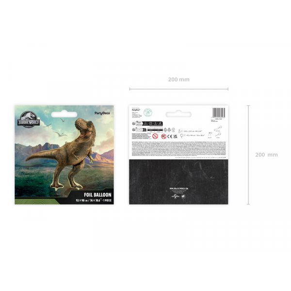 Folienballon Jurassic World T-Rex - Braun Folienballon Jurassic World T-Rex - Braun