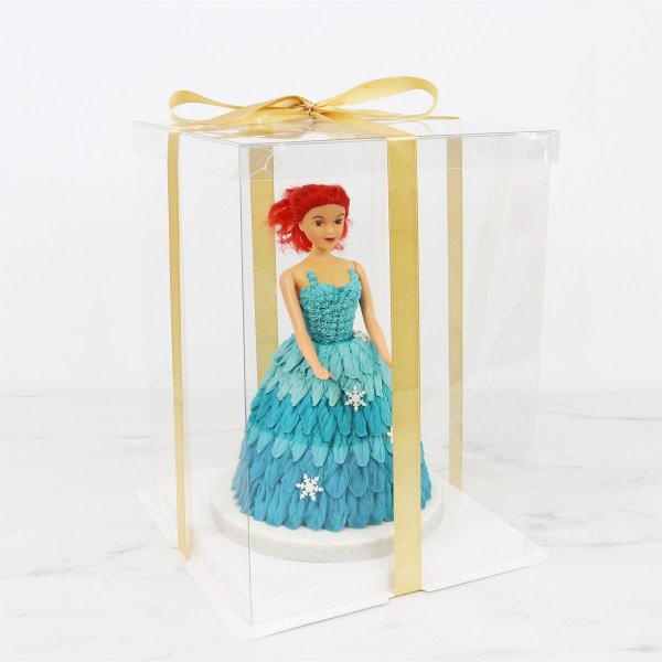 Kuchenkarton - Transparent - Extra hoch - 25 x 25 x 33 cm