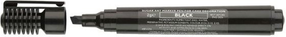 Essbarer Stift - breiter Marker - Schwarz - Sugarflair Essbarer Stift - breiter Marker - Schwarz - Sugarflair