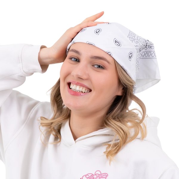 Bandana-Schal - Weiß Bandana-Schal - Weiß