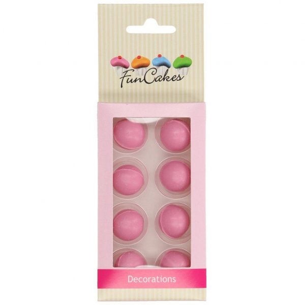Schokokugeln - 8er-Pack - Hellrosa