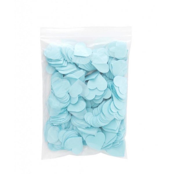 Papierkonfetti - Herzen - Hellblau - 100 g Papierkonfetti - Herzen - Hellblau - 100 g