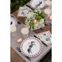 Pappteller - Pferdeparty - Rosa/Schwarz - 10er-Pack